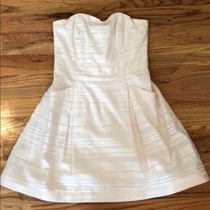 Lilly Pulitzer white strapless dress